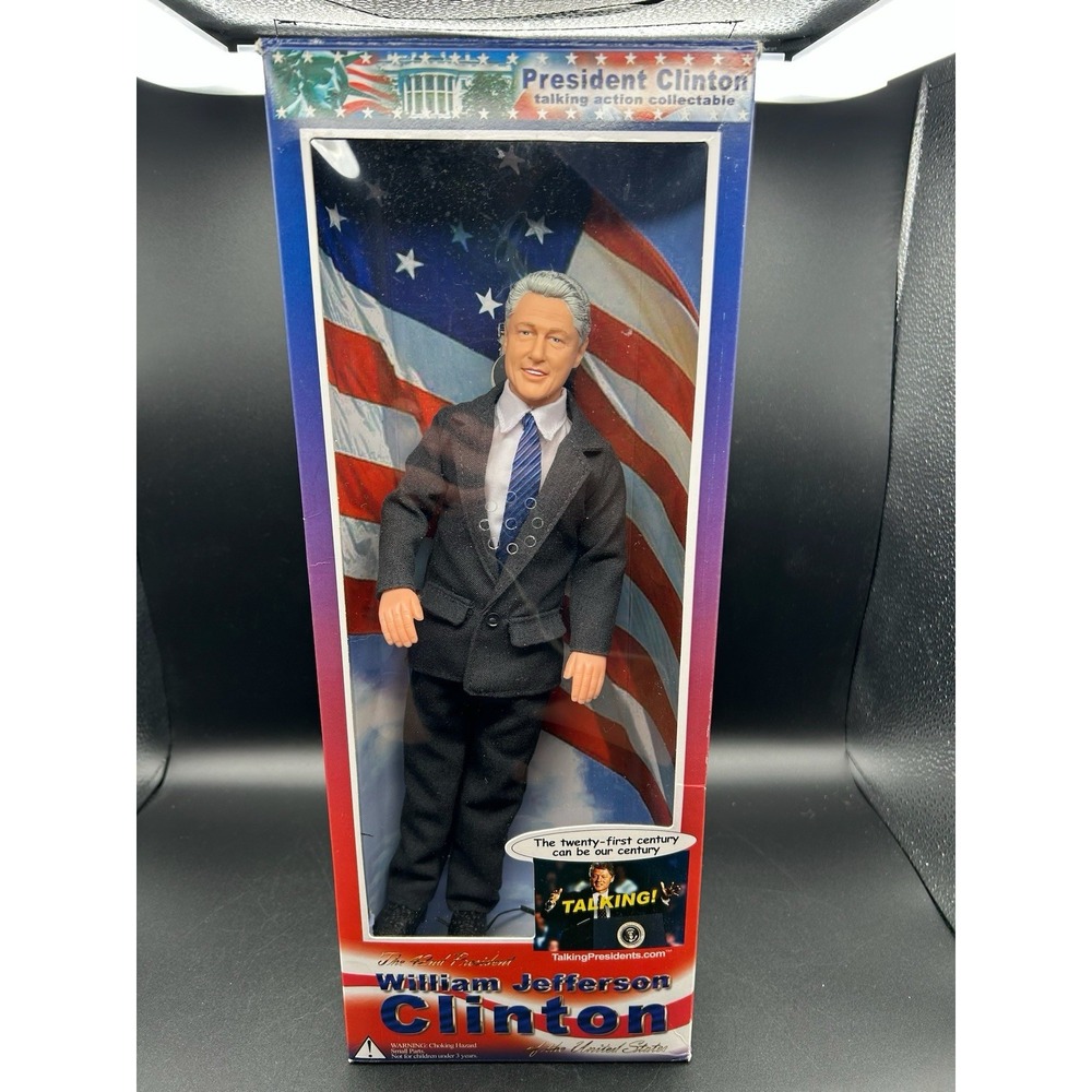 VTG President Bill Clinton Talking Action Figure Talking Presidents 12 In Tested